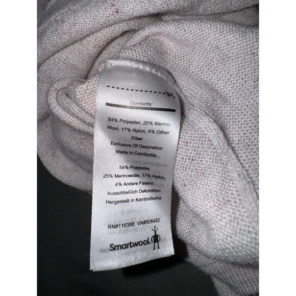 Smartwool Shadow Pine Hoodie Sweater Rainbow Donegal Size XS Merino Wool Blend - Picture 9 of 10